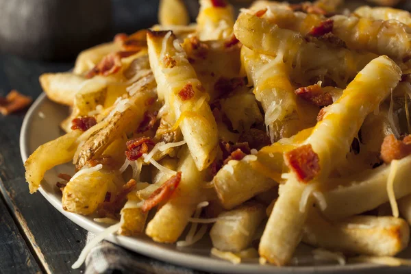 Patatine fritte salate fatte in casa — Foto Stock