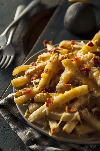 Queijo salgado caseiro batatas fritas — Fotografia de Stock