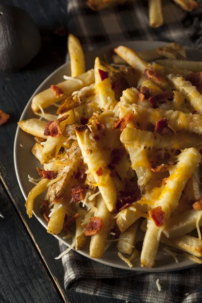 Homemade Salty Cheese French Fries — Stock Photo, Image