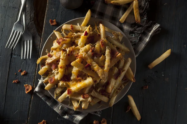 Queijo salgado caseiro batatas fritas — Fotografia de Stock