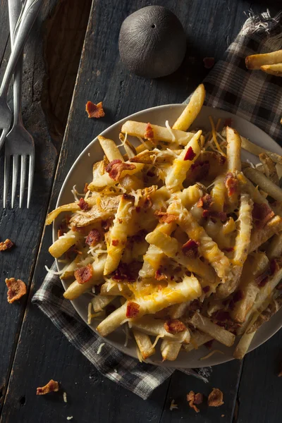 Queijo salgado caseiro batatas fritas — Fotografia de Stock