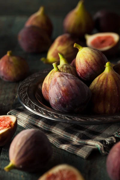 Raw Organic Brown Figs — Stock Photo, Image