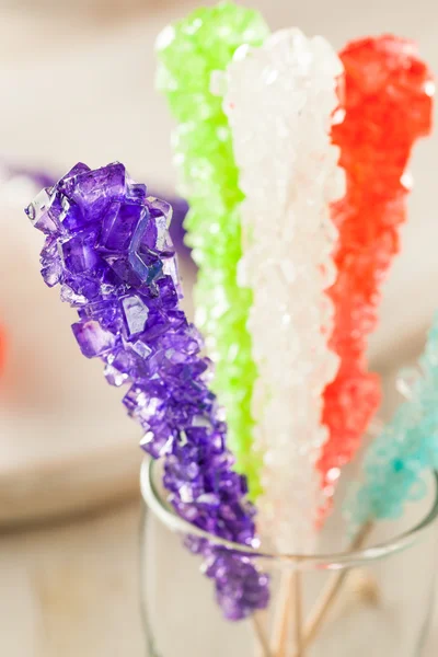 Sweet Sugary Multi Colored Rock Candy — Stock Photo, Image