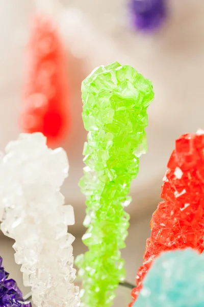 Sweet Sugary Multi Colored Rock Candy — Stock Photo, Image