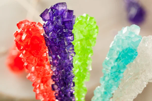 Édes, cukros Multi-színű Rock Candy — Stock Fotó