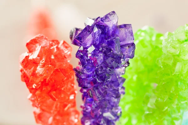 Doce Sugary Multi colorido Rock Candy — Fotografia de Stock