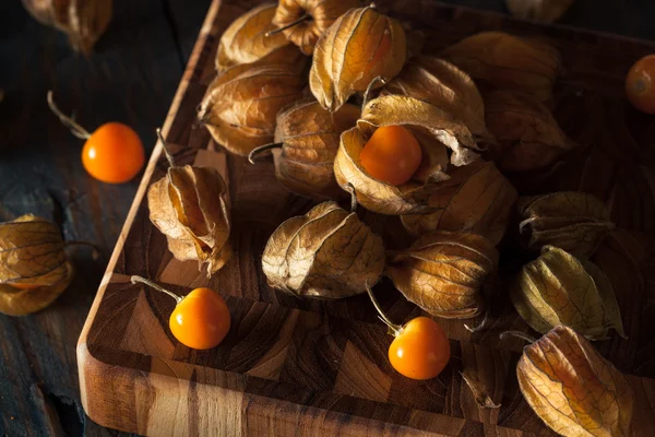 Orange Organic Cape Gooseberries — Stock Photo, Image