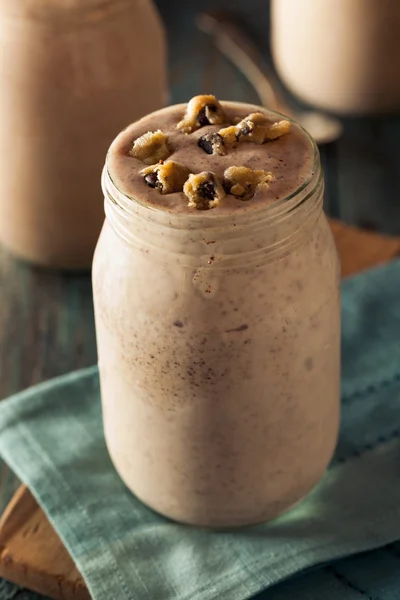 Massa de biscoito caseiro milkshake — Fotografia de Stock