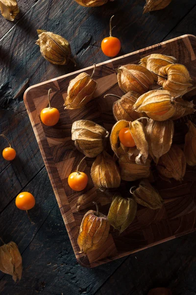 Orange Organic Cape Gooseberries — Stock Photo, Image