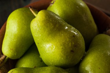 Green Organic Bartlett Pears clipart