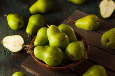 Green Organic Bartlett Pears clipart