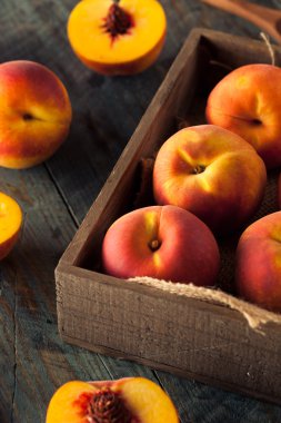 Ham organik sarı şeftali