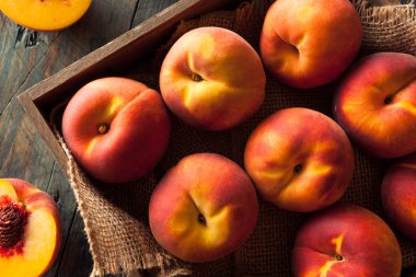 Ham organik sarı şeftali