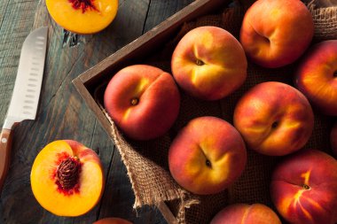 Ham organik sarı şeftali