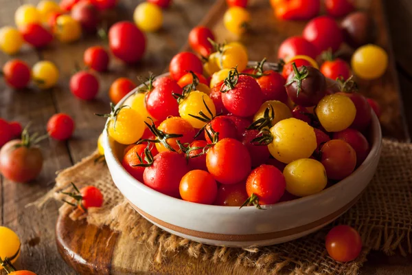 Bio-Erbstück Kirschtomaten — Stockfoto