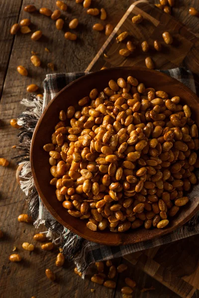 Frutos secos de soja salados caseros — Foto de Stock