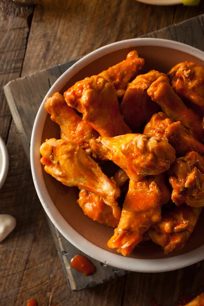 Spicy Homemade Buffalo Wings — Stock Photo, Image