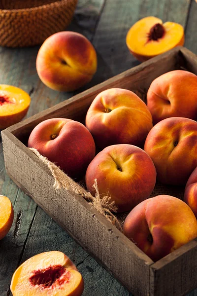 Ham organik sarı şeftali