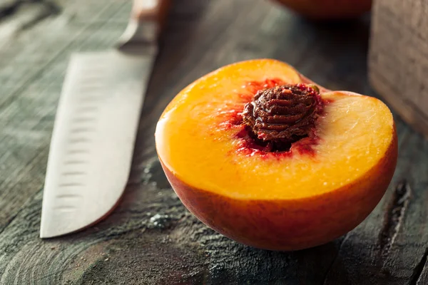 Ham organik sarı şeftali