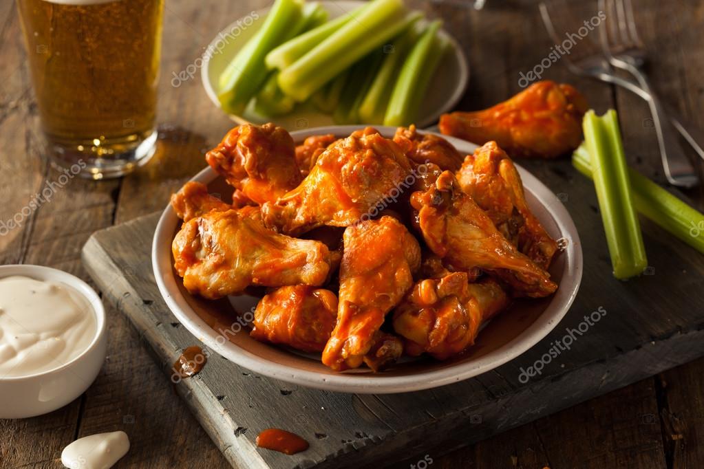 Spicy Homemade Buffalo Wings Stock Photo by ©bhofack2 81285976