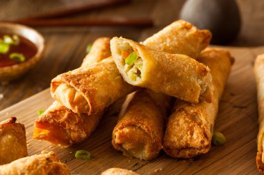 Ev yapımı kızarmış domuz eti Eggrolls