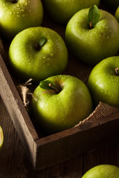Raw Organic Green Granny Smith Apples Ready Eat Stock Photo by