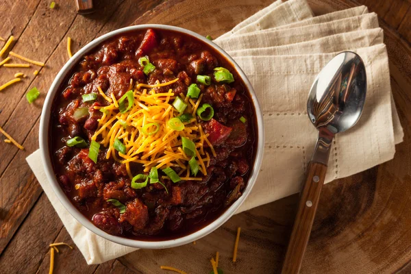 Hausgemachtes vegetarisches Bio-Chili — Stockfoto