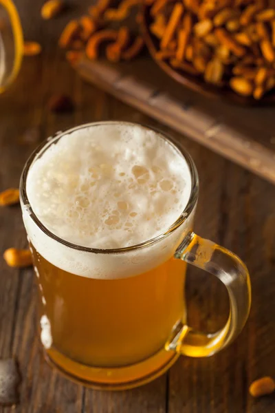 Cerveza dorada en un vaso Stein — Foto de Stock