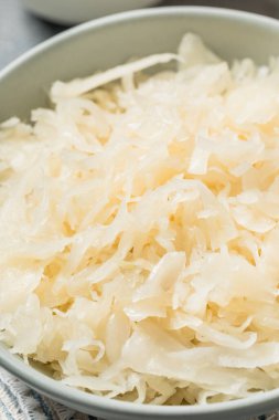 Organic Raw White German Sauerkraut to Eat in a Bowl