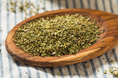 Organic Dry Oregano Spice on a Spoon