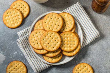Tabakta tüm organik buğday krakerleri