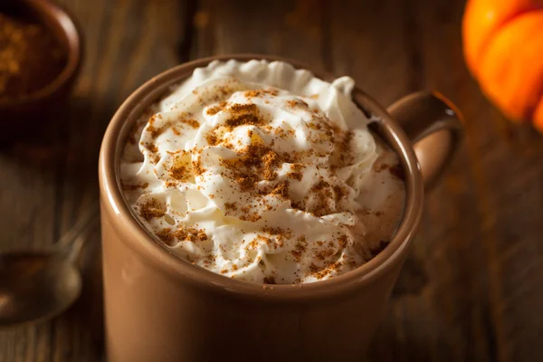 Hemgjord Pumpkin Spice Latte — Stockfoto