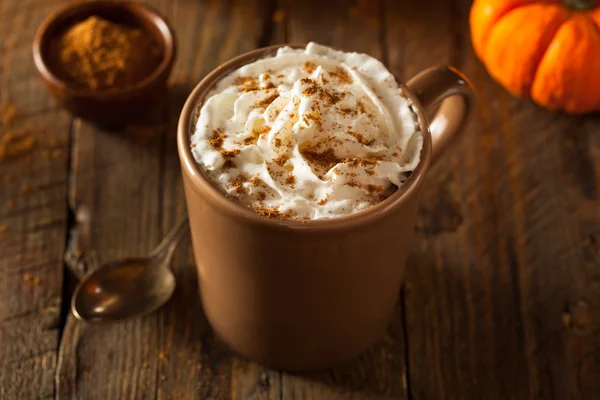 Hausgemachte Kürbis-Gewürz-Latte — Stockfoto