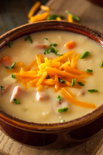 Homemade Beer Cheese Soup — Stock Photo, Image