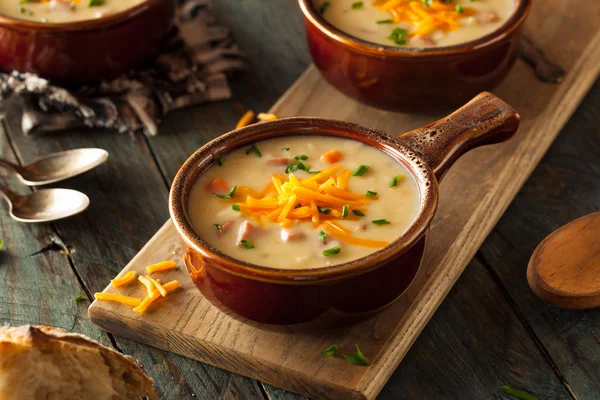 Homemade Beer Cheese Soup — Stock Image Homemade Beer Cheese Soup Stock Image