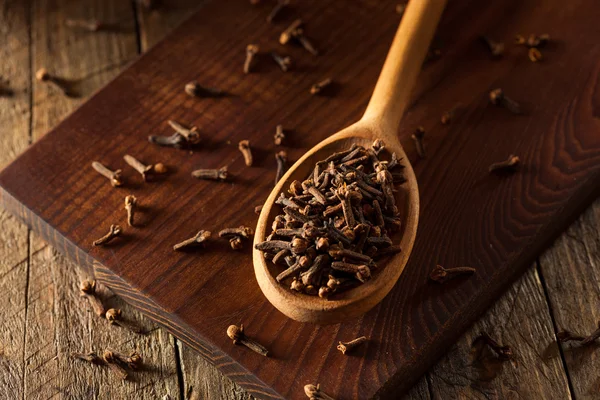 Chiodi di garofano biologici marroni grezzi — Foto Stock