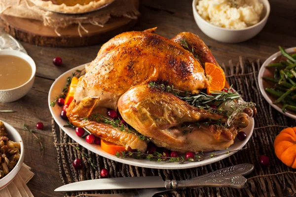 Hemmagjord rostad Thanksgiving Day Turkiet — Stockfoto