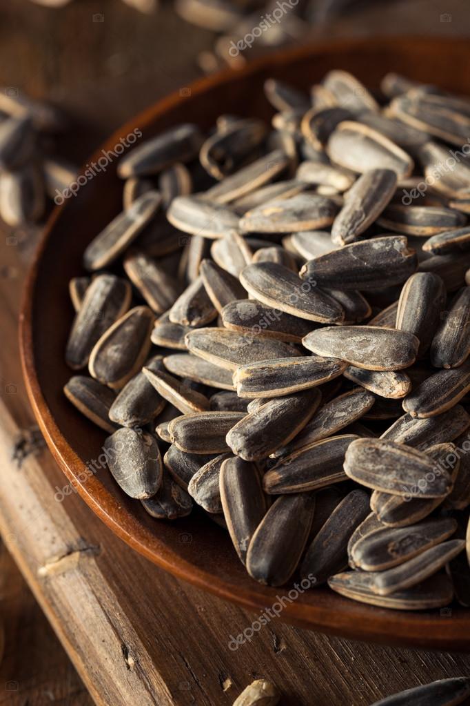 Sonnenblumenkerne Geröstet Und Gesalzen Mit Schale Essen