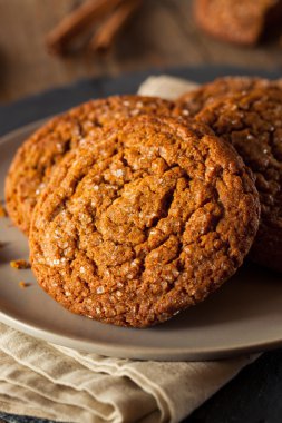 Warm Homemade Gingersnap Cookies clipart