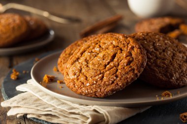 Sıcak ev yapımı Gingersnap kurabiye