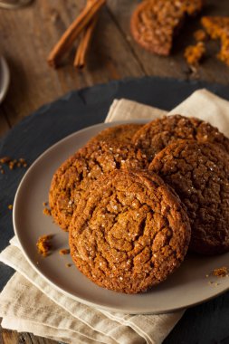 Sıcak ev yapımı Gingersnap kurabiye
