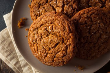 Sıcak ev yapımı Gingersnap kurabiye