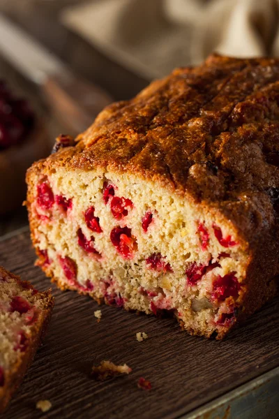 Heißes hausgemachtes Preiselbeerbrot — Stockfoto