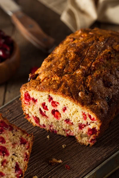 Hot Homemade Cranberry Bread — Stock Photo, Image