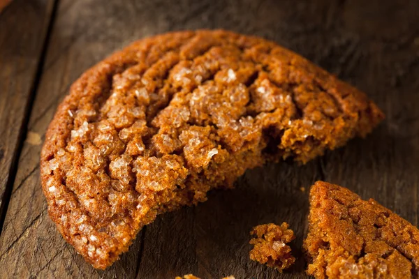 Teplý domácí Gingersnap soubory cookie — Stock fotografie
