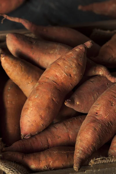 Patatas dulces orgánicas crudas — Foto de Stock