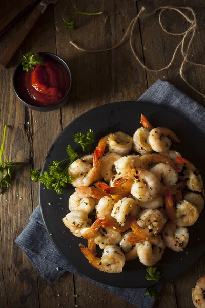 Homemade Sauteed Shrimp with Herbs — Stock Photo, Image