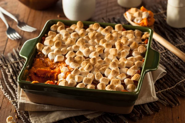 Homemade Sweet Potato Casserole — Stock Photo, Image