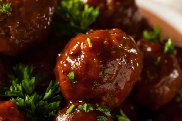 Bolas de carne de churrasco caseiro — Fotografia de Stock