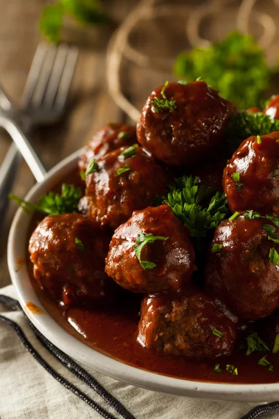 Homemade Barbecue Meat Balls — Stock Photo, Image